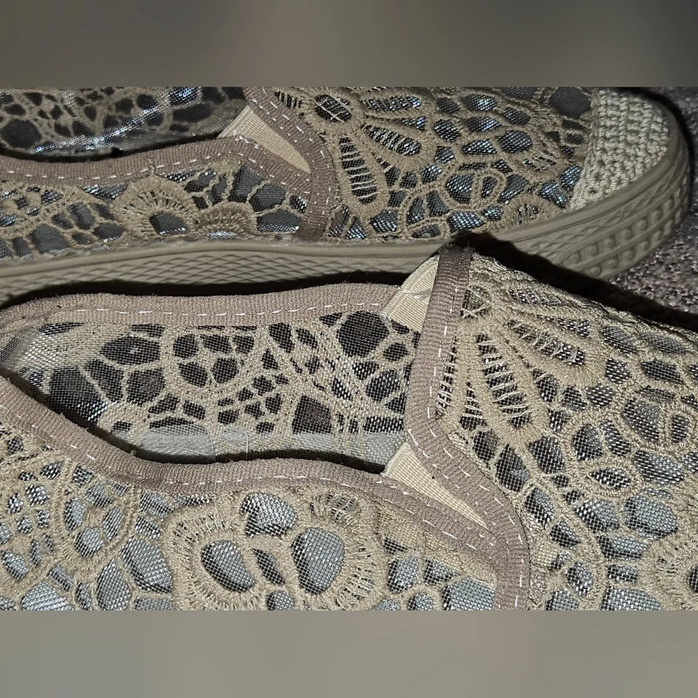 💵3/$20 Bundle 3 Specially MarkPretty Lace Apricot Slip on  Flat Sneaker SZ 7.5 - Picture 10 of 10